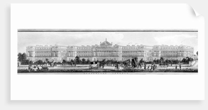 The Cumberland Terrace, 1831 by English School