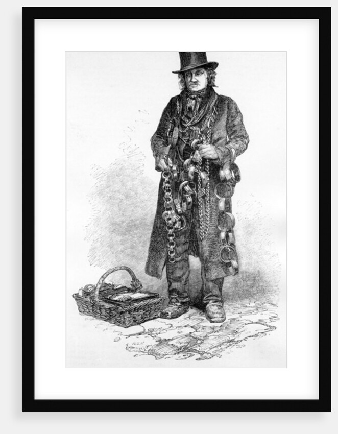 The Street Seller of Dogs' Collars, c.1840 by English School