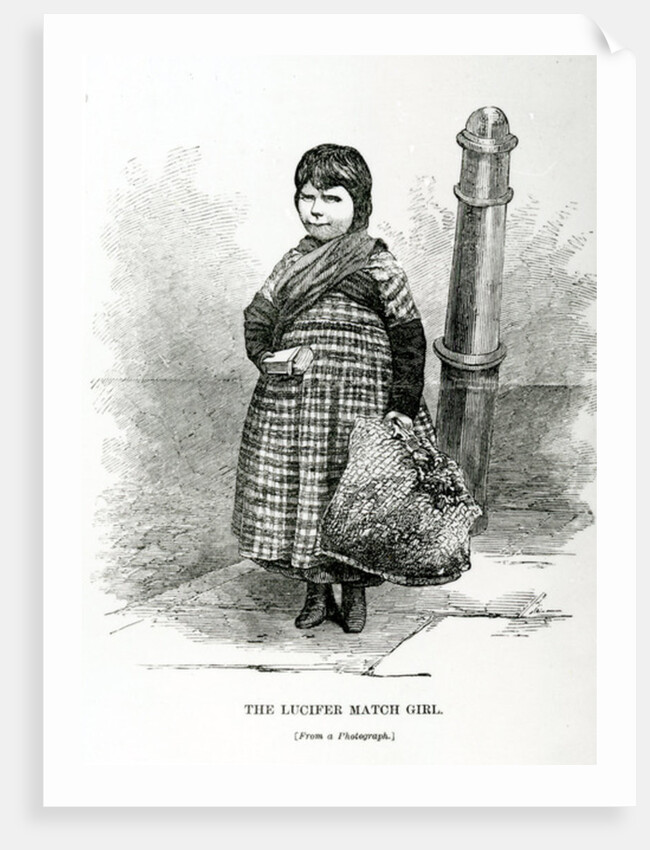 The Lucifer Match Girl, c.1840 by English School