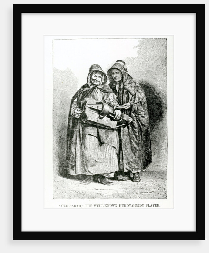 Old Sarah The Well-Known Hurdy-Gurdy Player, c.1840 by English School