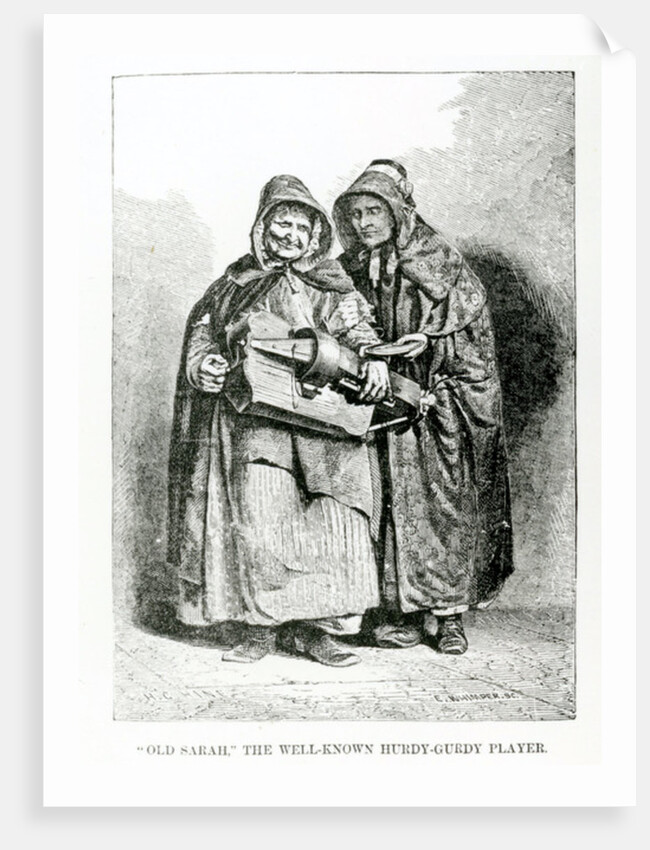 Old Sarah The Well-Known Hurdy-Gurdy Player, c.1840 by English School