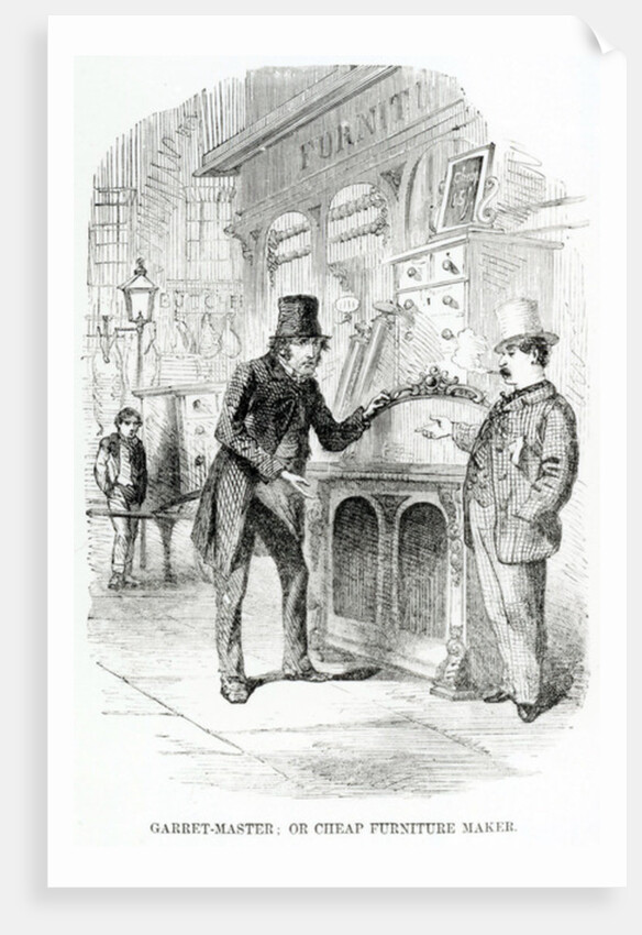 Garret-Master, or Cheap Furniture Maker, c.1840 by English School