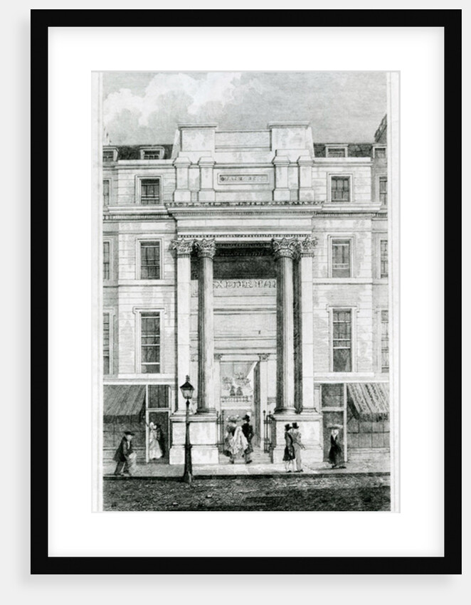 Exeter Hall, Strand, London from Gentleman's Magazine by English School