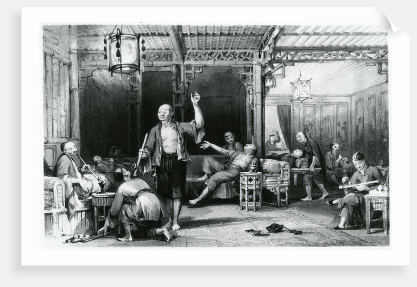 Chinese Opium Smokers, 1843 by Thomas (after) Allom