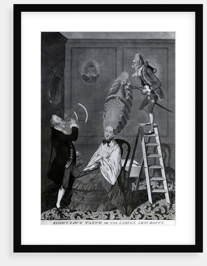 Ridiculous Taste, or The Ladies Absurdity, c.1776 by Matthew or Matthias Darly