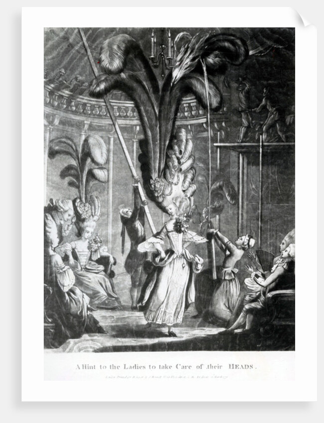 A Hint to the Ladies to take care of their Heads by Samuel Hieronymous Grimm