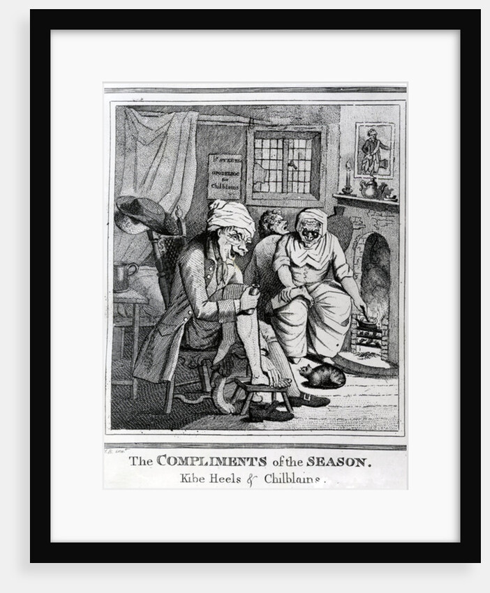 The Compliments of the Season, Kibe Heels & Chillblains, c.1785 by Henry William Bunbury