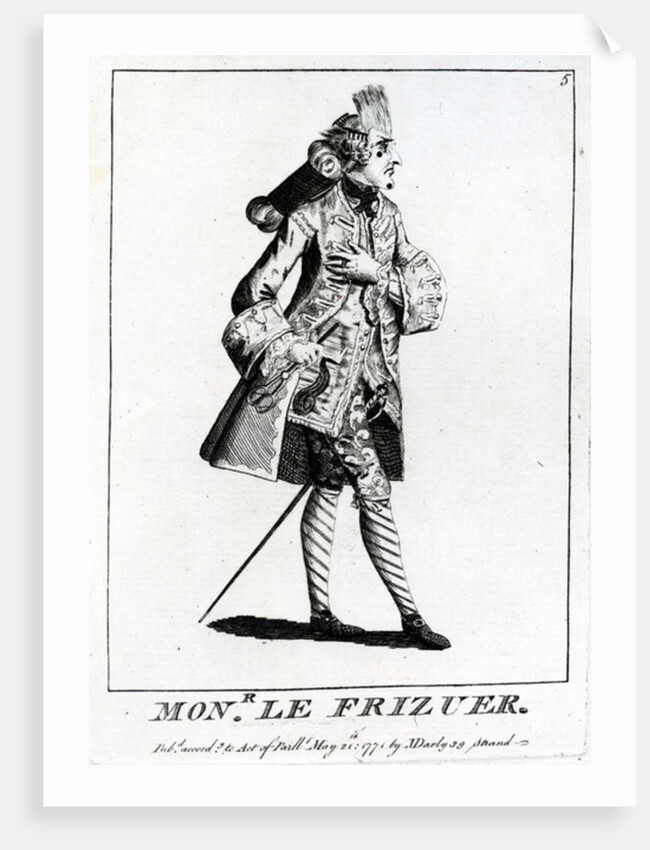 Mons. Le Frizuer, 1771 by English School