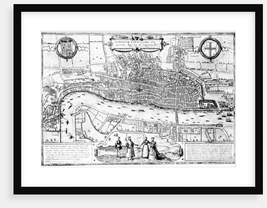 Londinium Feracissimi Angliae Regni Metropolis, illustration taken from 'London in the time of the Tudors' by Sir Walker Besant, 1904 by English School
