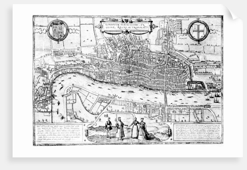 Londinium Feracissimi Angliae Regni Metropolis, illustration taken from 'London in the time of the Tudors' by Sir Walker Besant, 1904 by English School