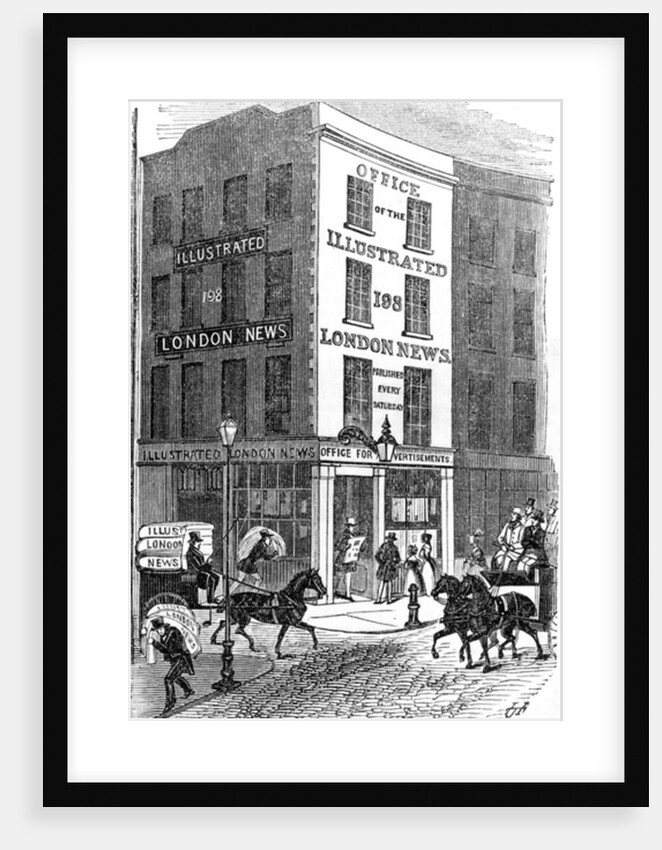 Office of the Illustrated London News, 1842 by English School