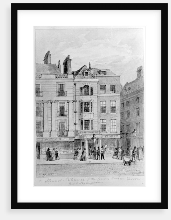 Old Entrance to the Crown and Anchor Tavern,1851 by English School