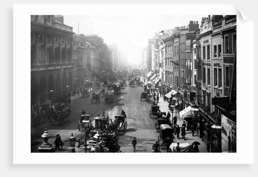 Looking West down the Strand, c.1890 by English Photographer