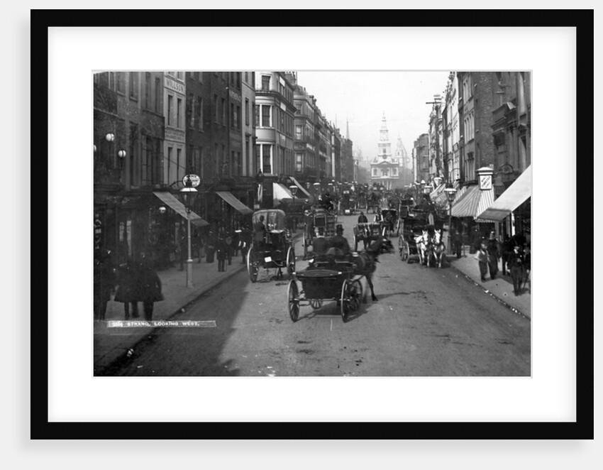 Looking East down the Strand, c.1890 by English Photographer