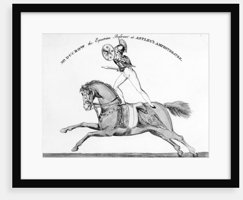 Mr Ducrow the Equestrian Performer at Astley's Amphitheatre, circa 1840 by English School