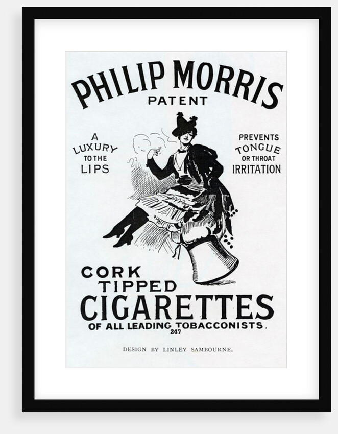 Poster for Philip Morris Cigarettes, designed by Linsay Sambourne, 1896 by English School