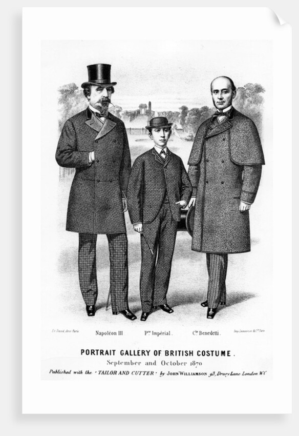 Portrait Gallery of British Costume, published with the 'Tailor and Cutter' by John Williamson, 1870 by English School