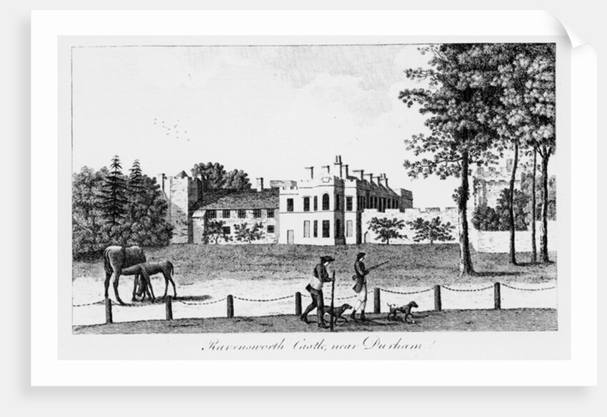 Ravensworth Castle near Durham, 19th Century by French School