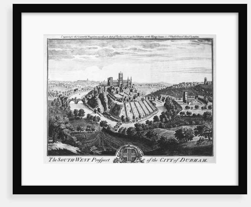 The South-West Prospect of the City of Durham, circa 1600 by English School