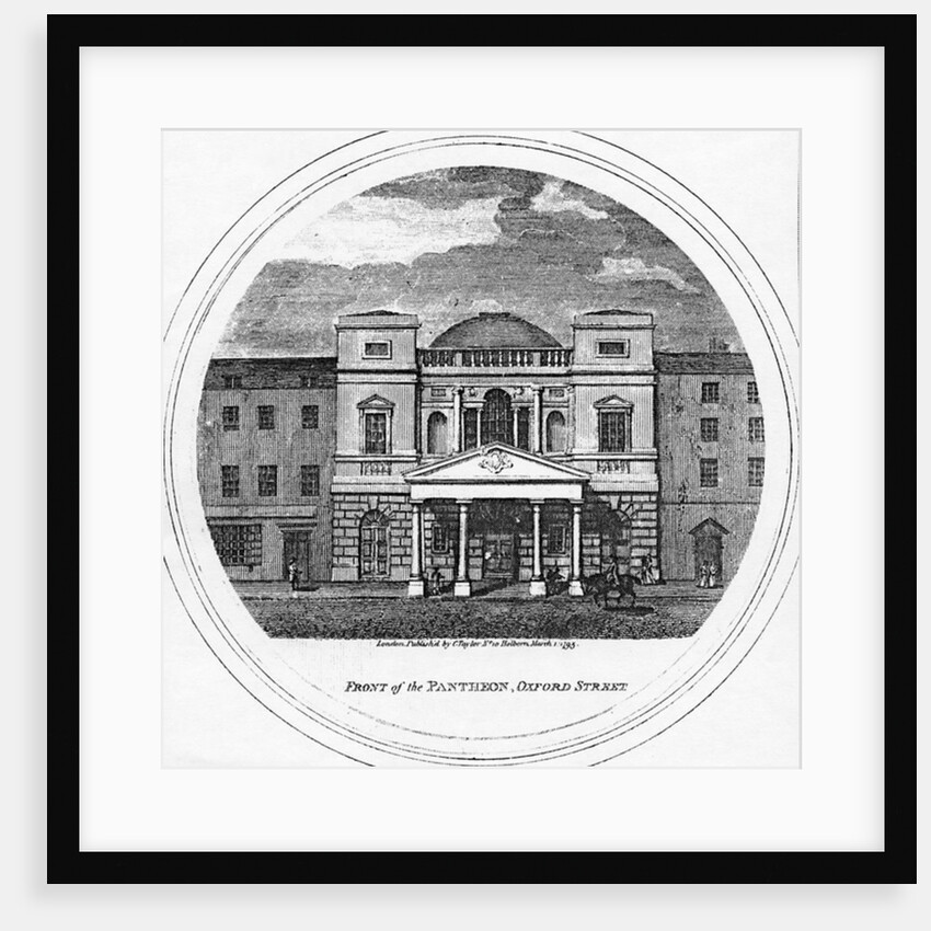 Front of the Pantheon, Oxford Street, 1795 by English School