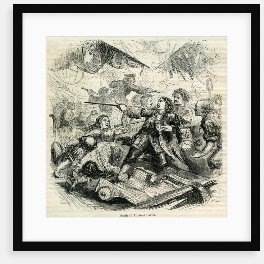 Death of Admiral Carter, 1692 by English School