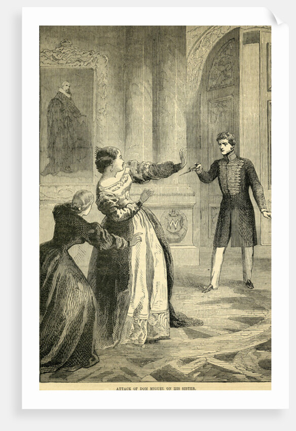 Attack of Don Miguel on his Sister by English School