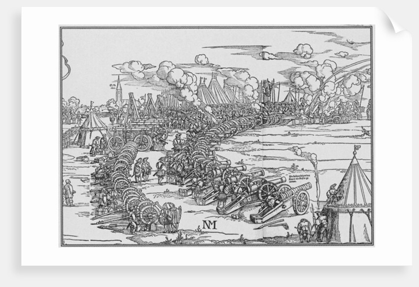 The Artillery Park of Charles Quint, 1530 by French School
