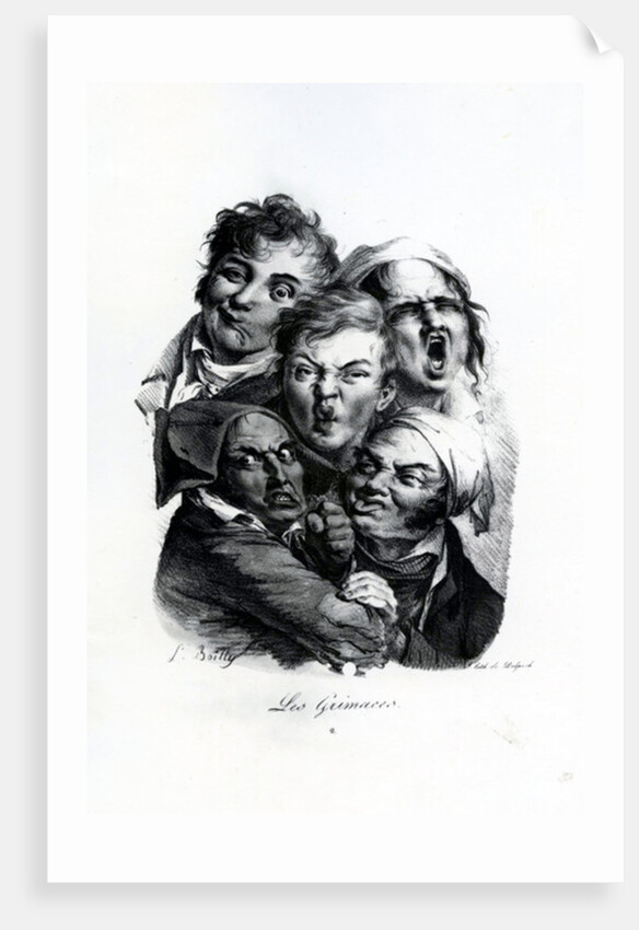 Les Grimaces, c.1823 by Louis Leopold Boilly