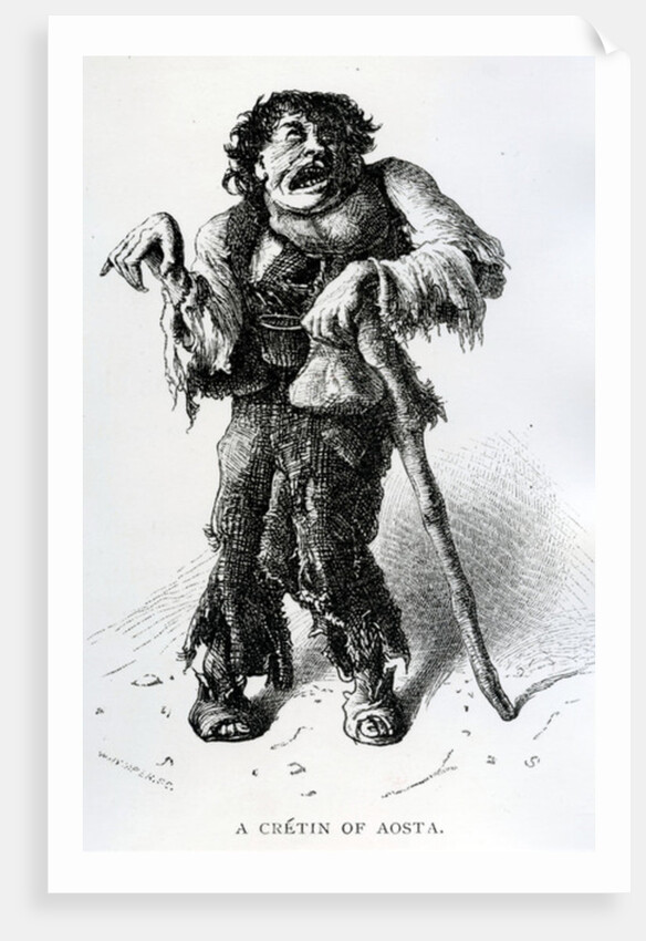 A Crétin of Aosta, c.1870 by Edward Whymper