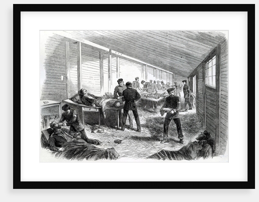 Temporary Field Hospital behind the Second Prussian Parallel at Dueppel, 1864 by English School
