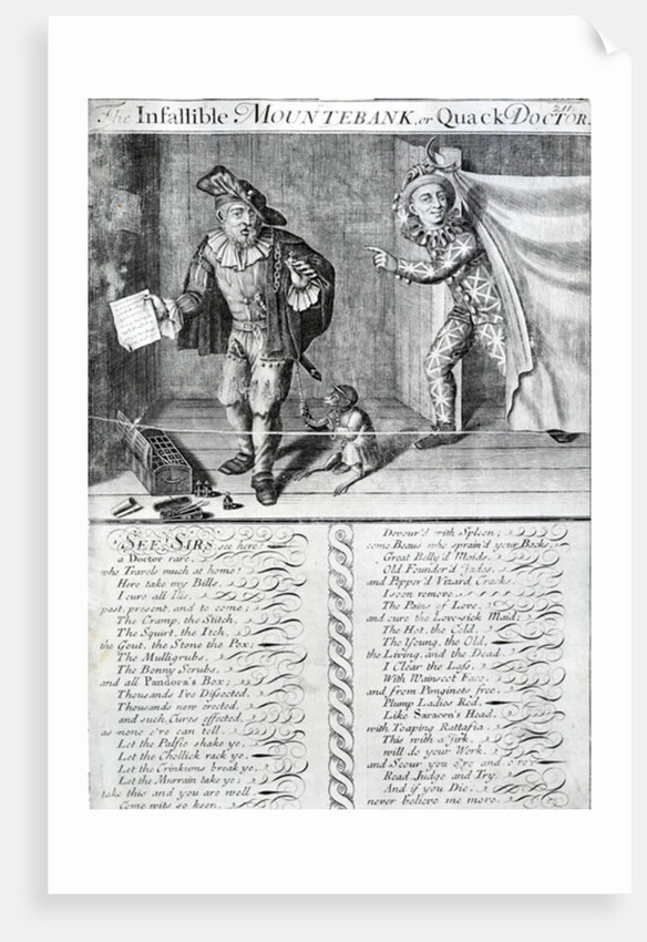 The Infallible Mountebank or Quack Doctor, 1688-1705 by Marcellus the Elder Laroon