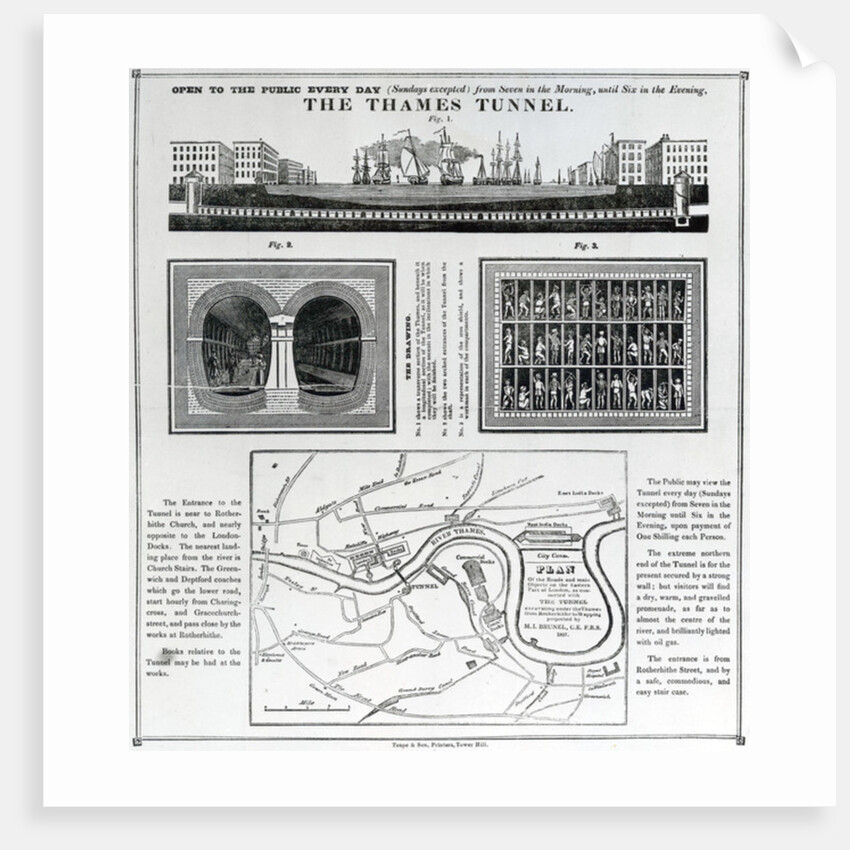 The Thames Tunnel by English School