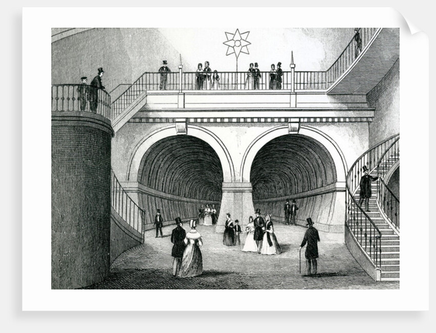 The Thames tunnel by English School