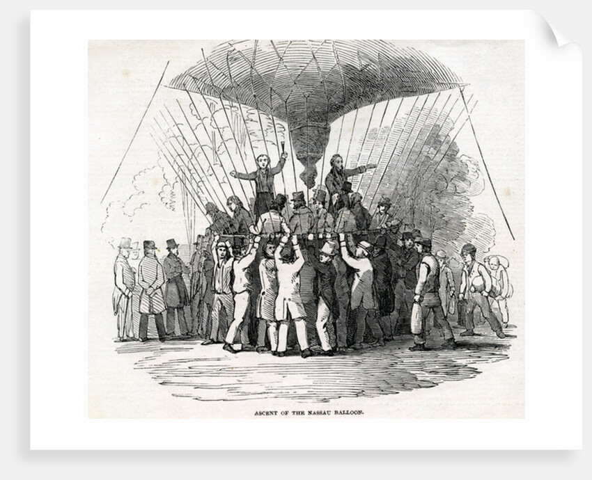 Ascent of the Nassau Balloon by English School