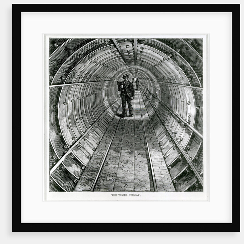 The Tower Subway, 1870 by (after) English School