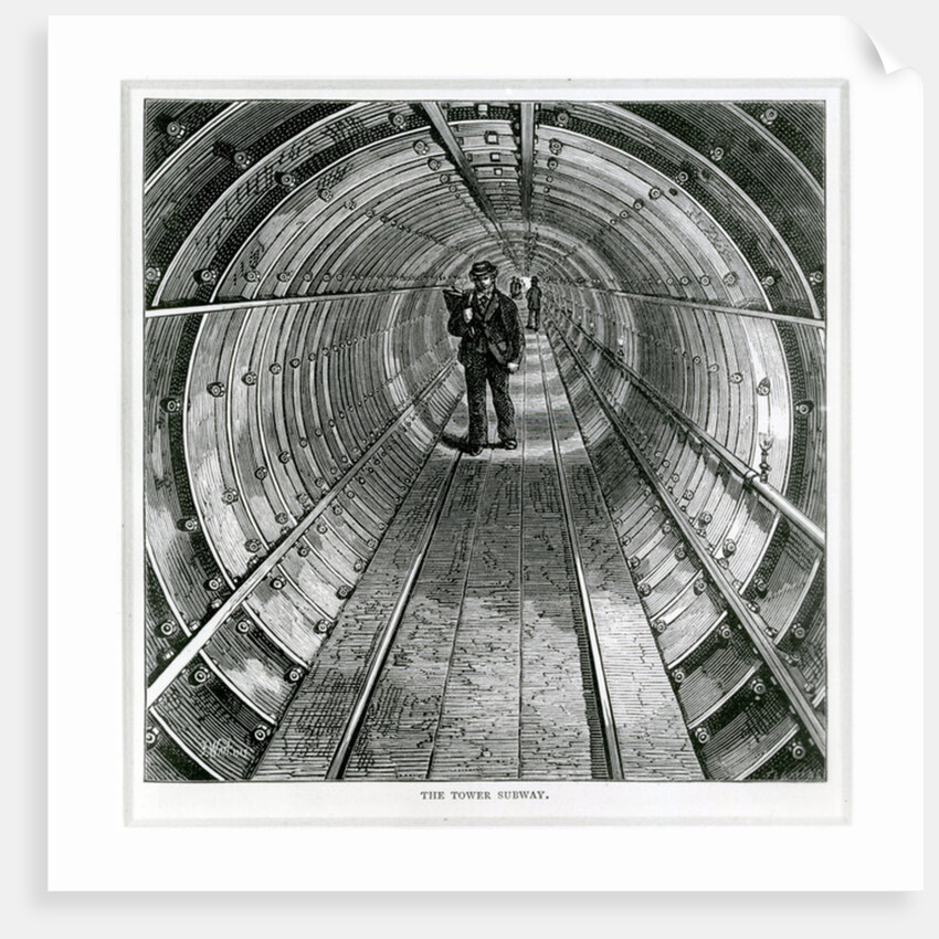 The Tower Subway, 1870 by (after) English School