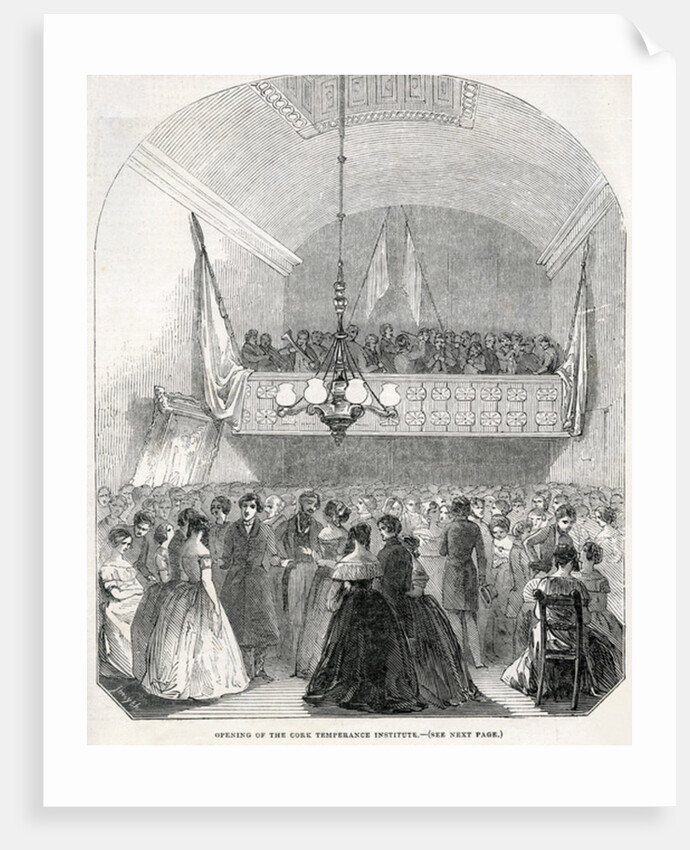 Opening of the Cork Temperance Institute, 1845 by English School