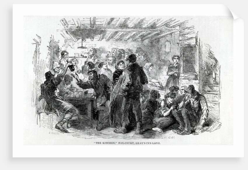 The Kitchen, Fox-Court Gray's Inn Lane, 1851 by English School