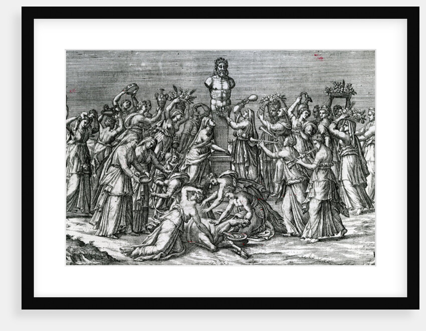 Eight Women Sacrificing to Priapus, 16th Century by Lambert Lombard