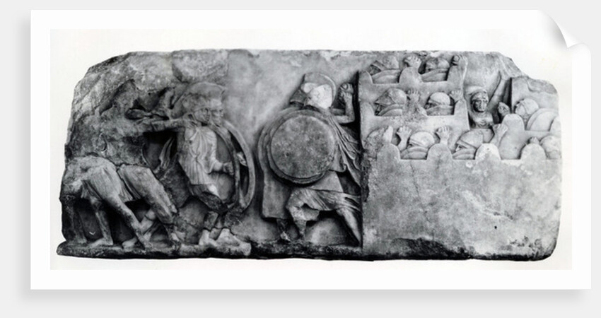 Section of the Frieze of The Nereid Monument at Xanthus, circa 4th Century BC by Greek school