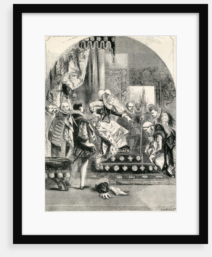 The Dismission of the Earl of Murray and the Abbot of Kilwinning by Elizabeth, 1865 by English School