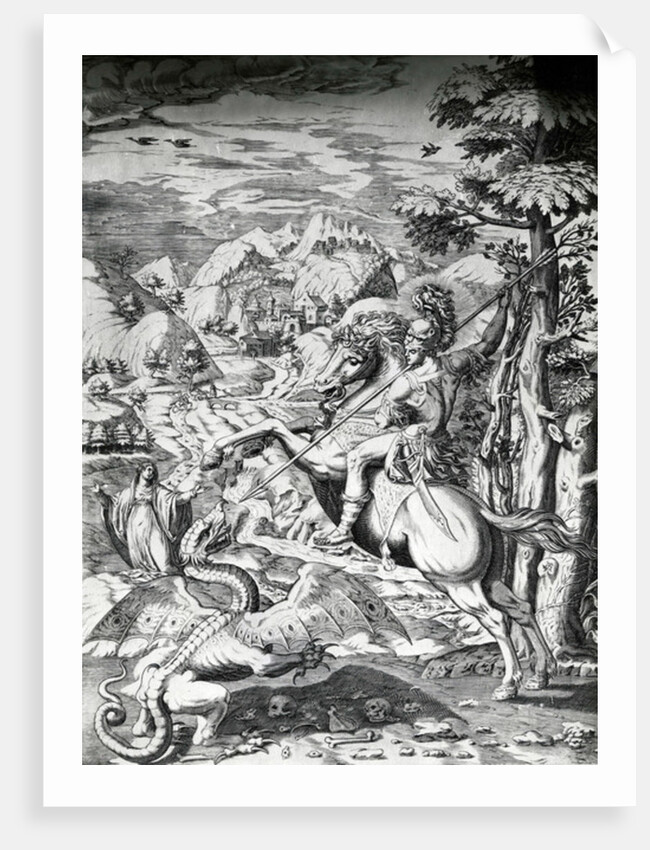 Saint George and the Dragon, 16th Century by Dutch School