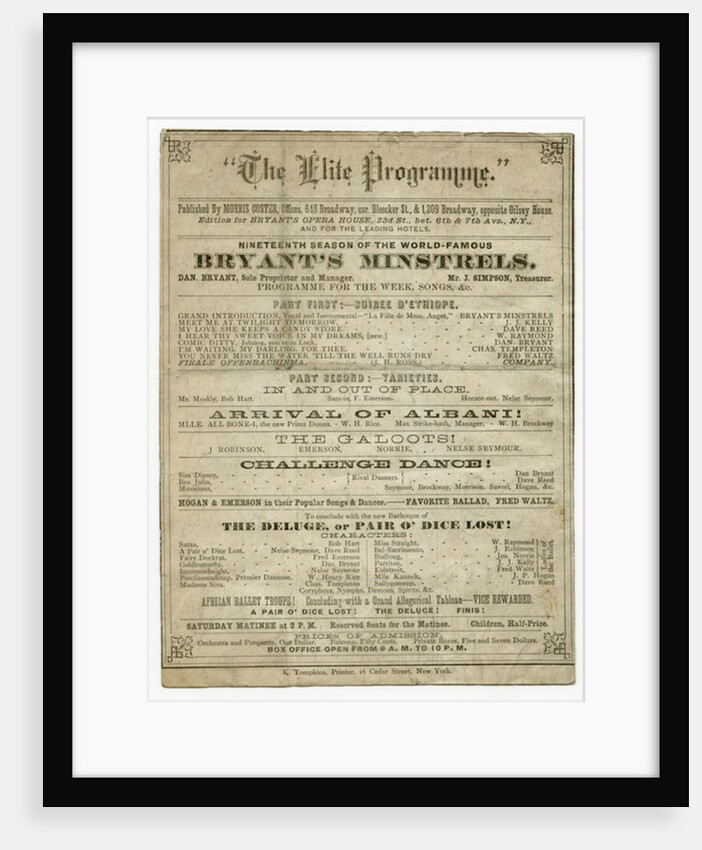 The Elite Programme for Bryant's Opera House by American School