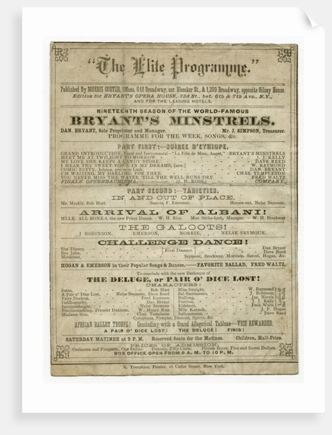 The Elite Programme for Bryant's Opera House by American School