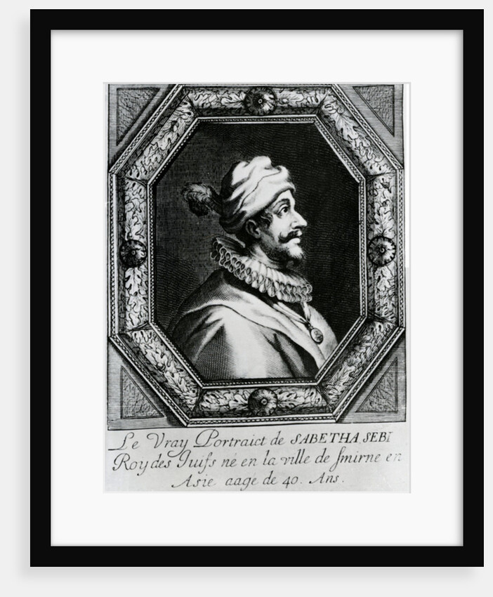 Portrait of Sabbatai Zevi [1626 – 1676], c.1666 by French School