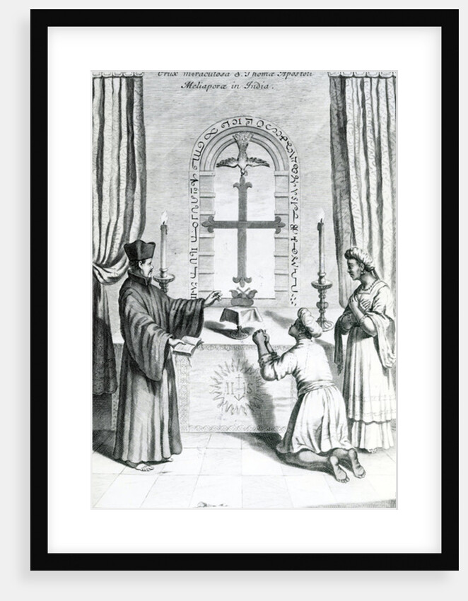 The Shrine of Saint Thomas at Meliapore, 1667 by Athanasius Kircher