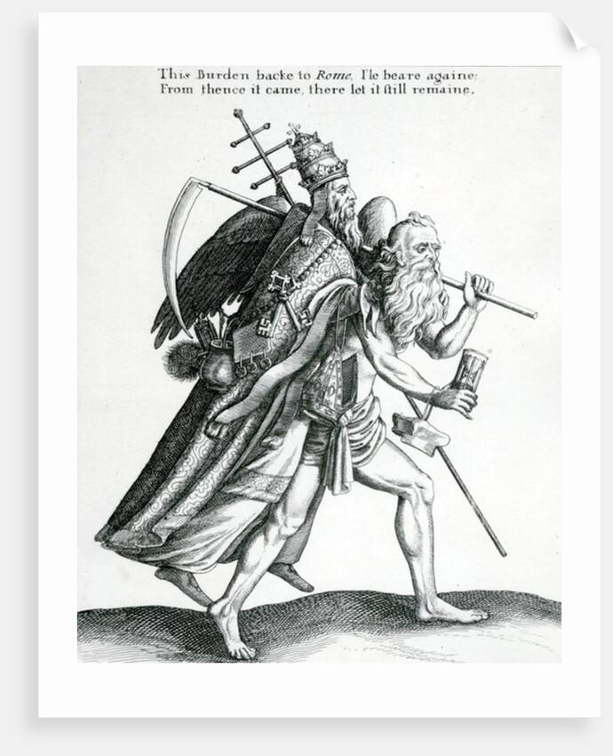 The Burden backe to Rome circa 1641 by English School