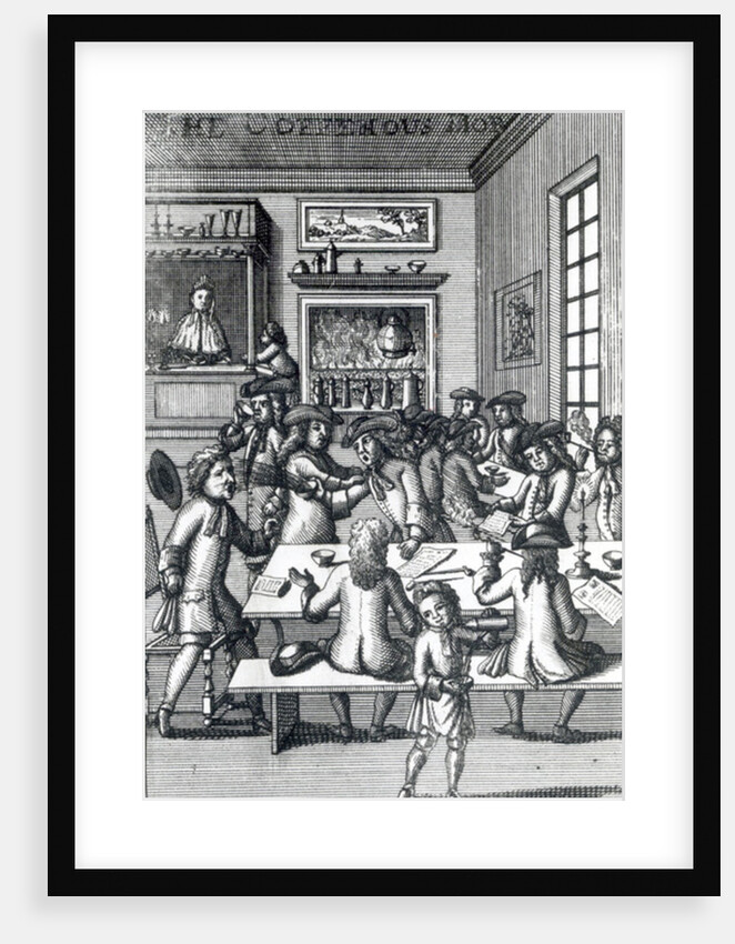 The Coffeehouse Mob, by Edward Ward, taken from 'Vulgus Britannicus', 1710 by English School
