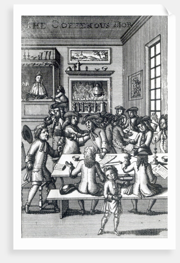 The Coffeehouse Mob, by Edward Ward, taken from 'Vulgus Britannicus', 1710 by English School