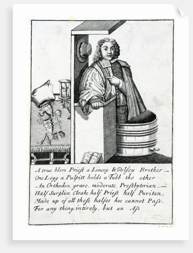 Pulpit Satire, 1689 by English School